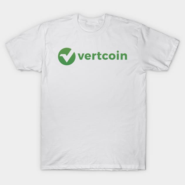 "Vertcoin" and Logo Tee T-Shirt by CryptographTees